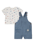 Huggies baby dungaree set blue (British brand)