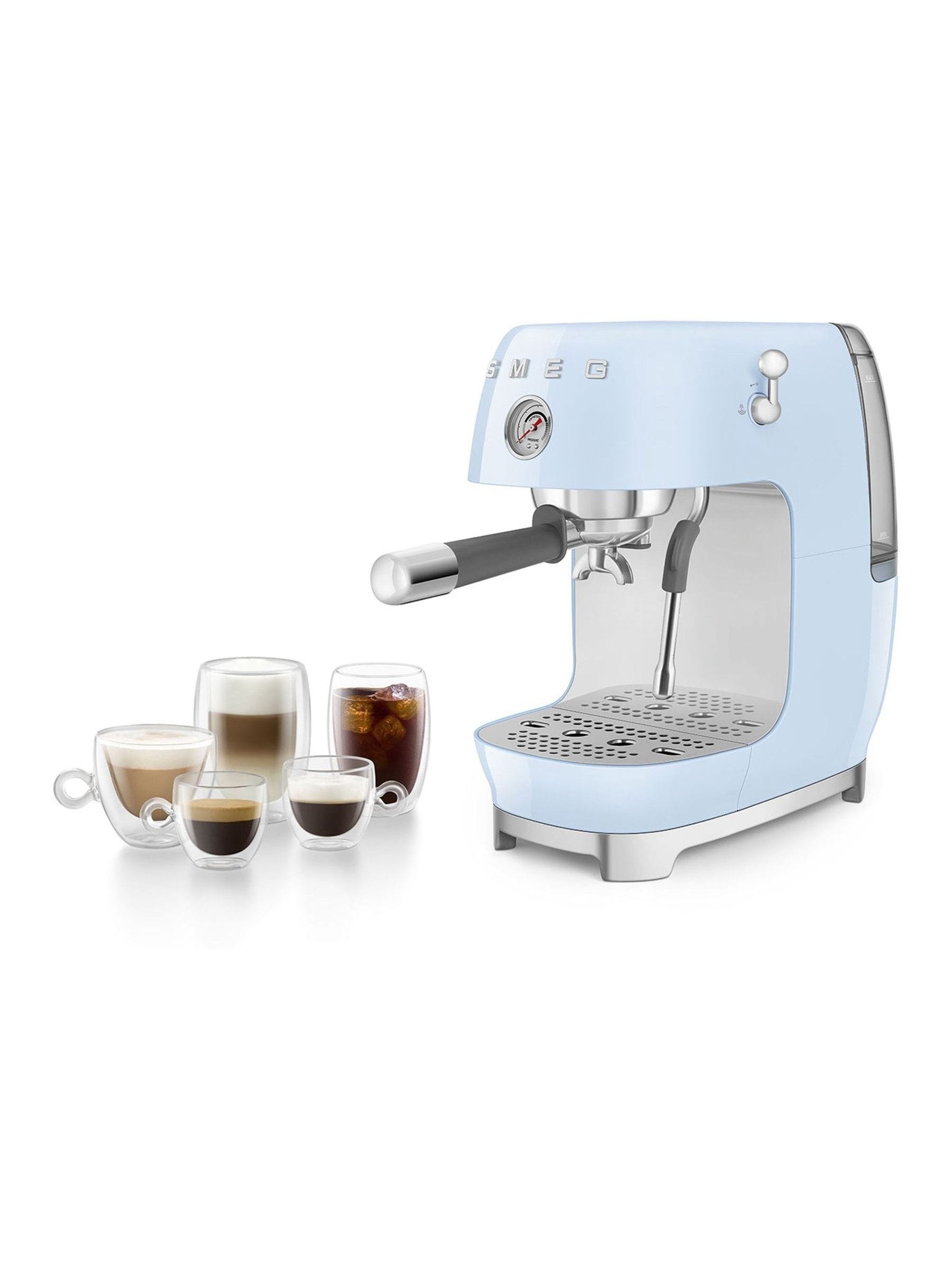Smeg Pastel Blue Espresso and Cold Brew Coffee Machine
