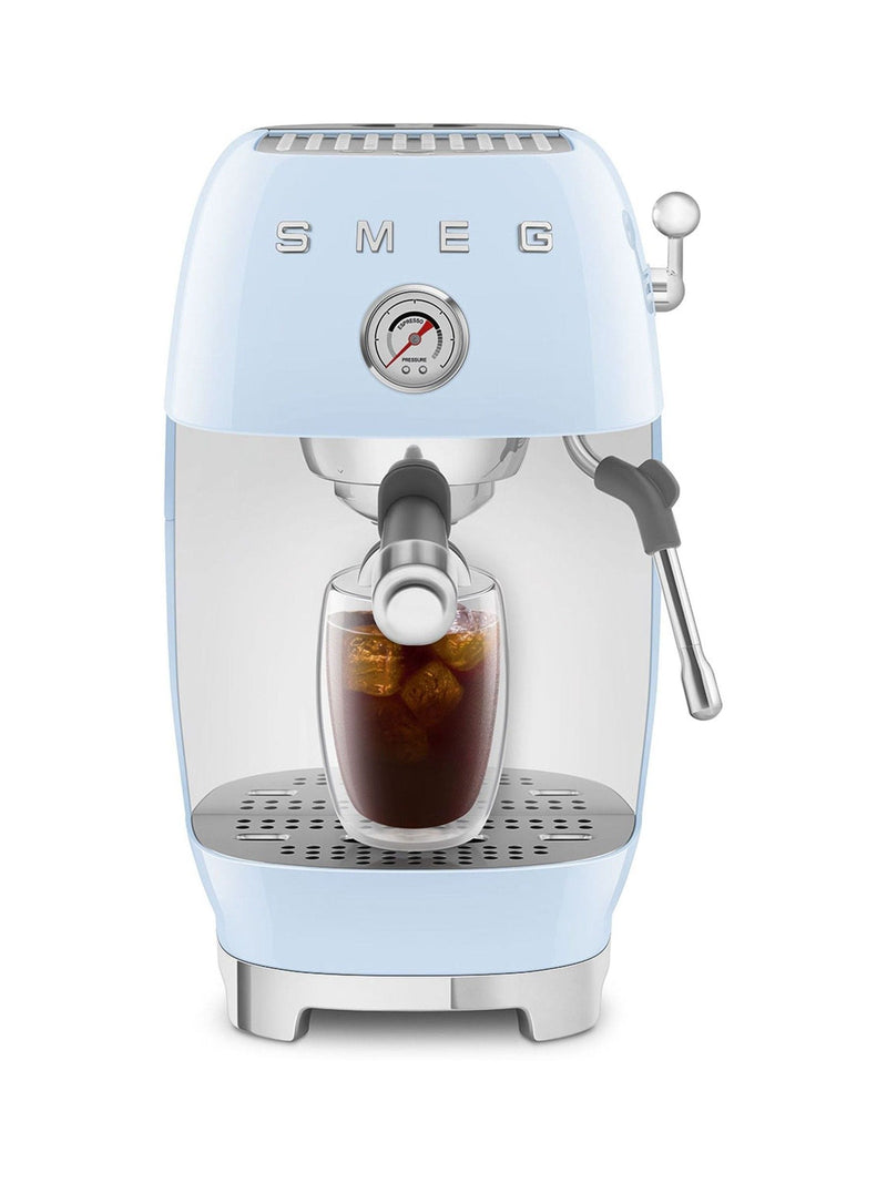 Smeg Pastel Blue Espresso and Cold Brew Coffee Machine