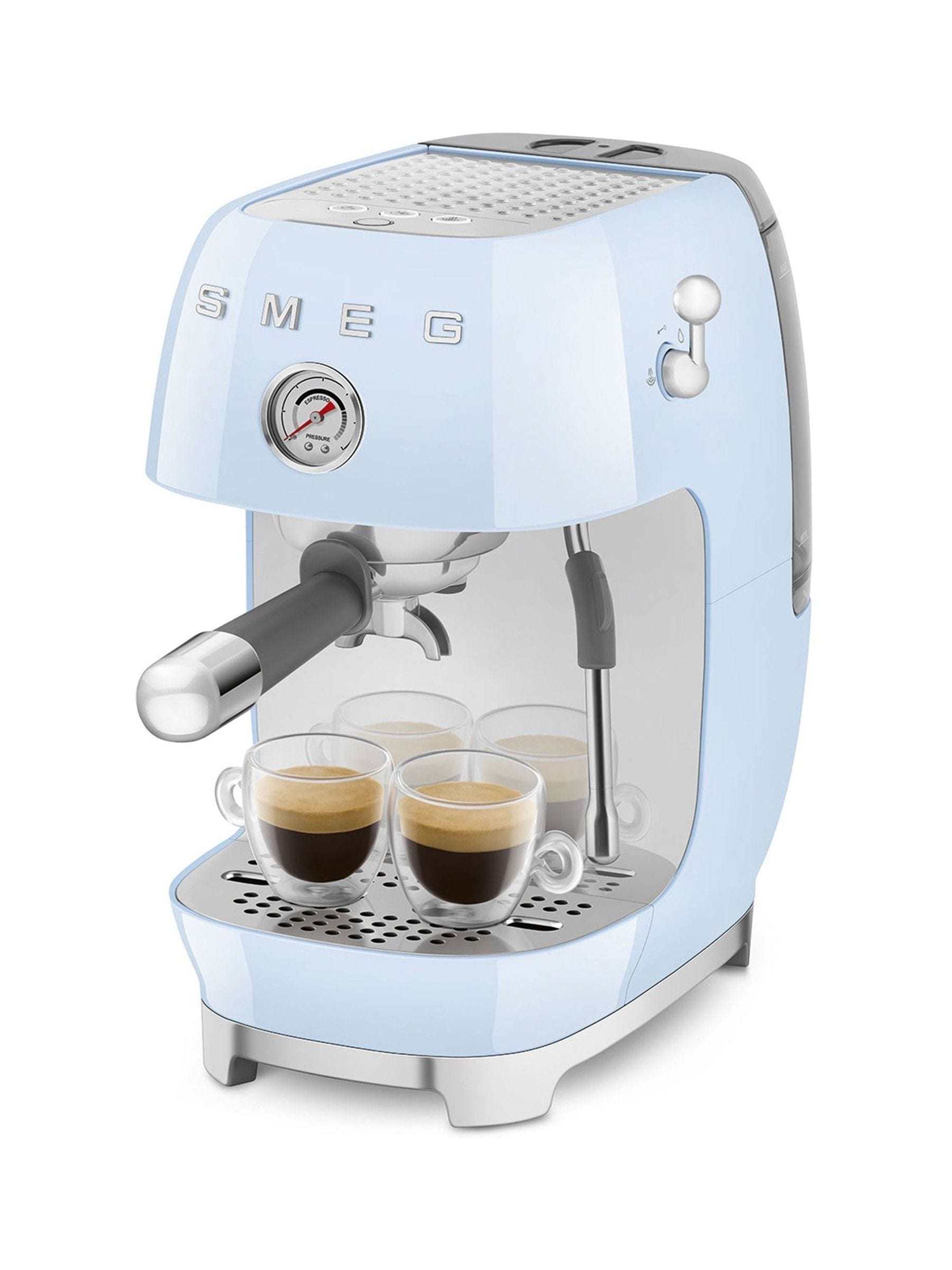 Smeg Pastel Blue Espresso and Cold Brew Coffee Machine