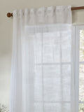 Yard Snow Cirrus Sheer Curtain Panel