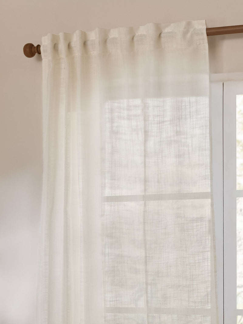 Yard Pearl Cirrus Sheer Curtain Panel