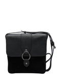 Lotus Black Leather Handbag