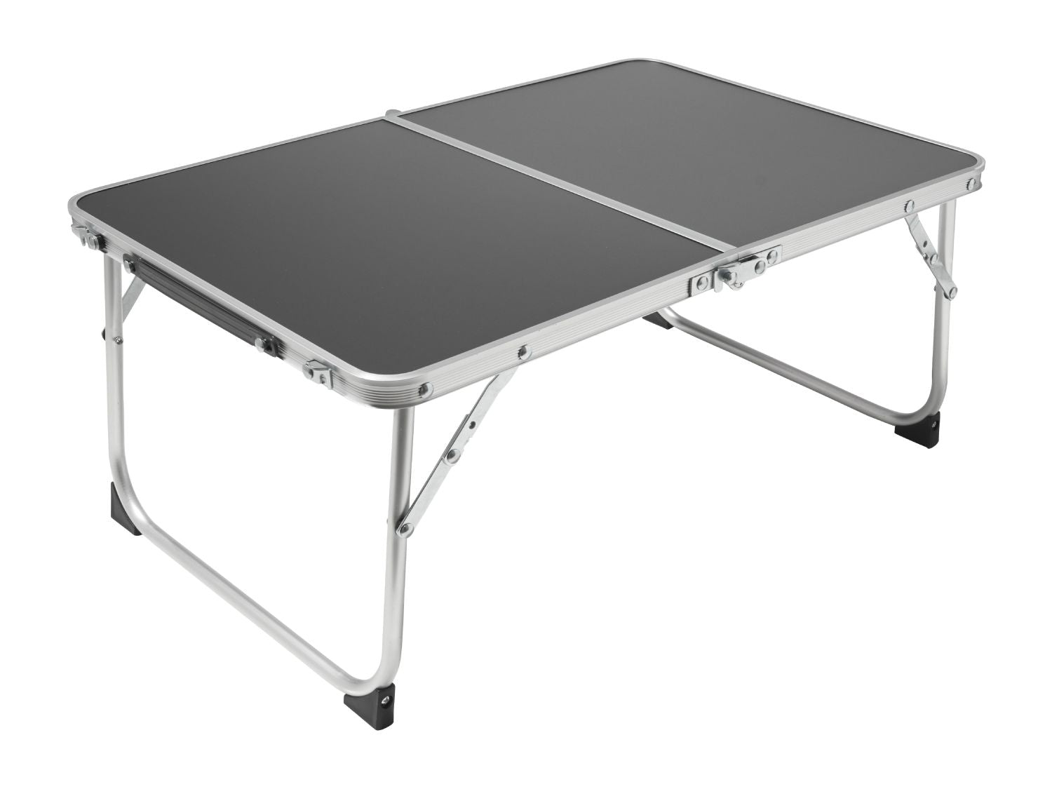 Compact folding camping table with carry handle, UK version