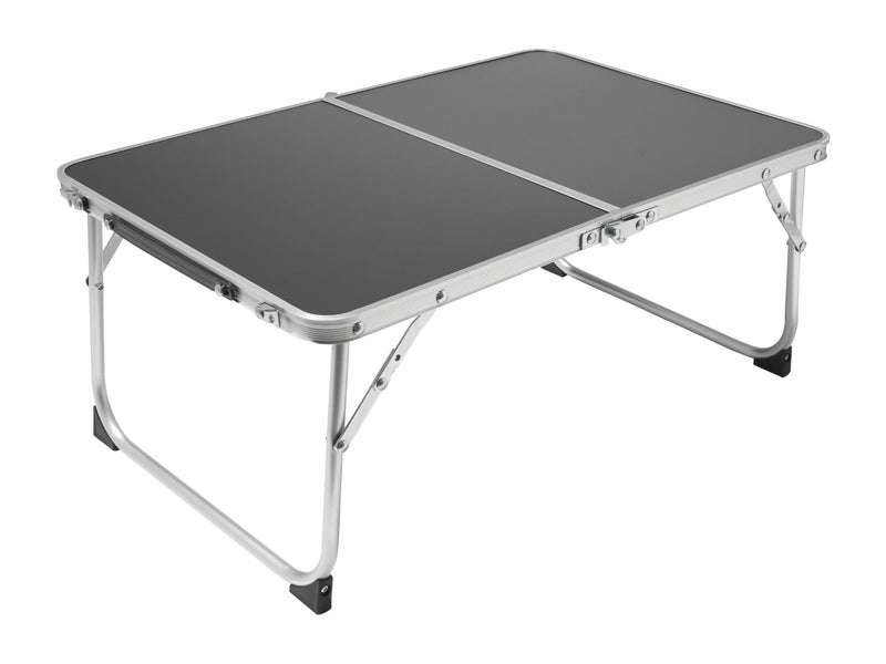 Compact folding camping table with carry handle, UK version