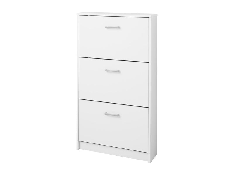 Shoe cabinet pearl white finish 58.5 x 105 x 17cm (British brand)