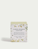 Garden primrose scented candle in ridged glass jar - British product
