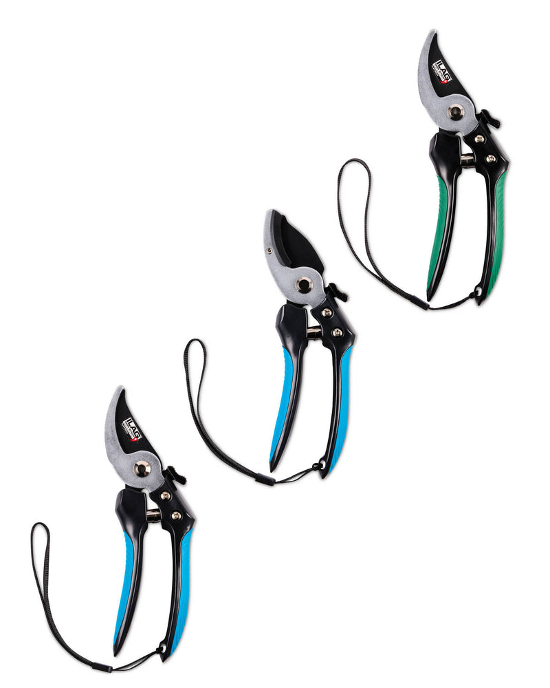 Garden pruner with non-stick cutting blade and ergonomic handles - British product