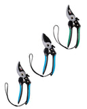 Garden pruner with non-stick cutting blade and ergonomic handles - British product