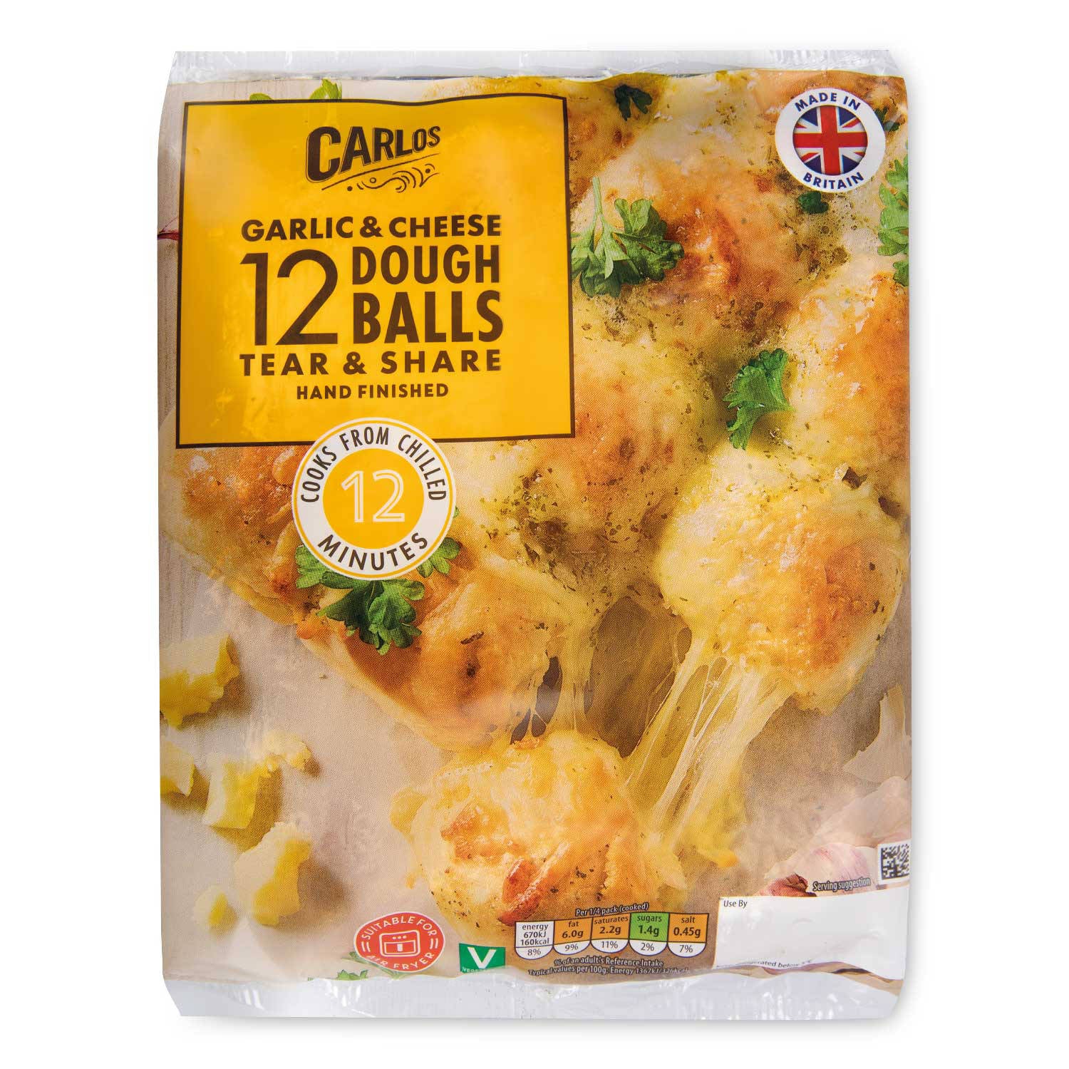 Garlic cheese doughballs tear and share 12 pack, UK version
