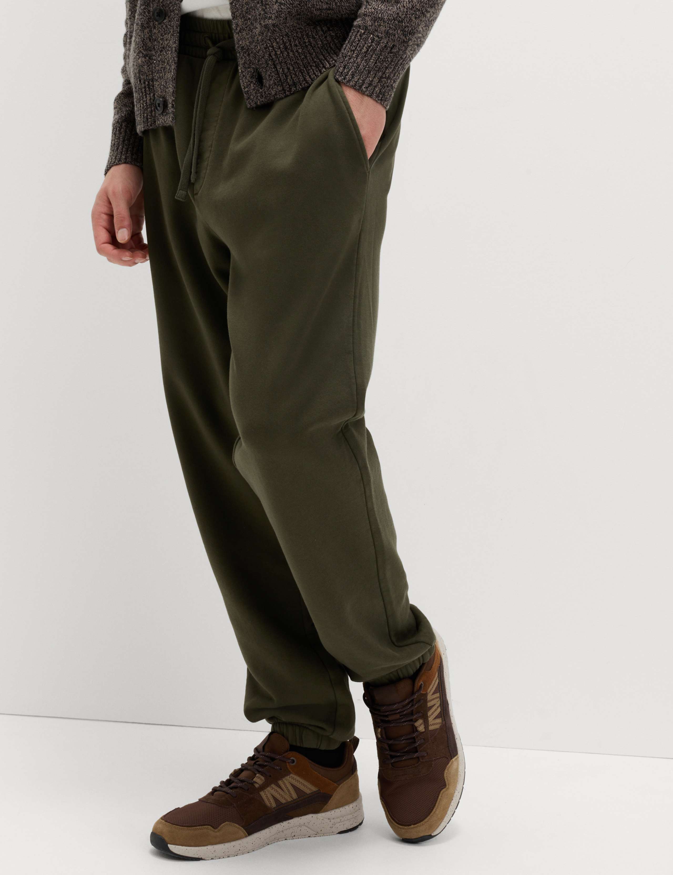 M&S Collection garment dyed pure cotton joggers, UK version