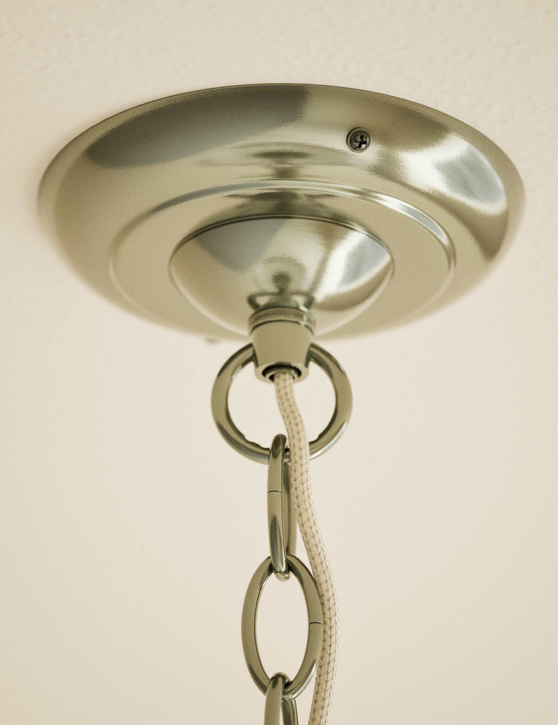 Gemball glass ribbed pendant light (British brand)