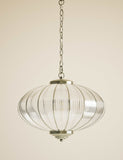 Gemball glass ribbed pendant light (British brand)