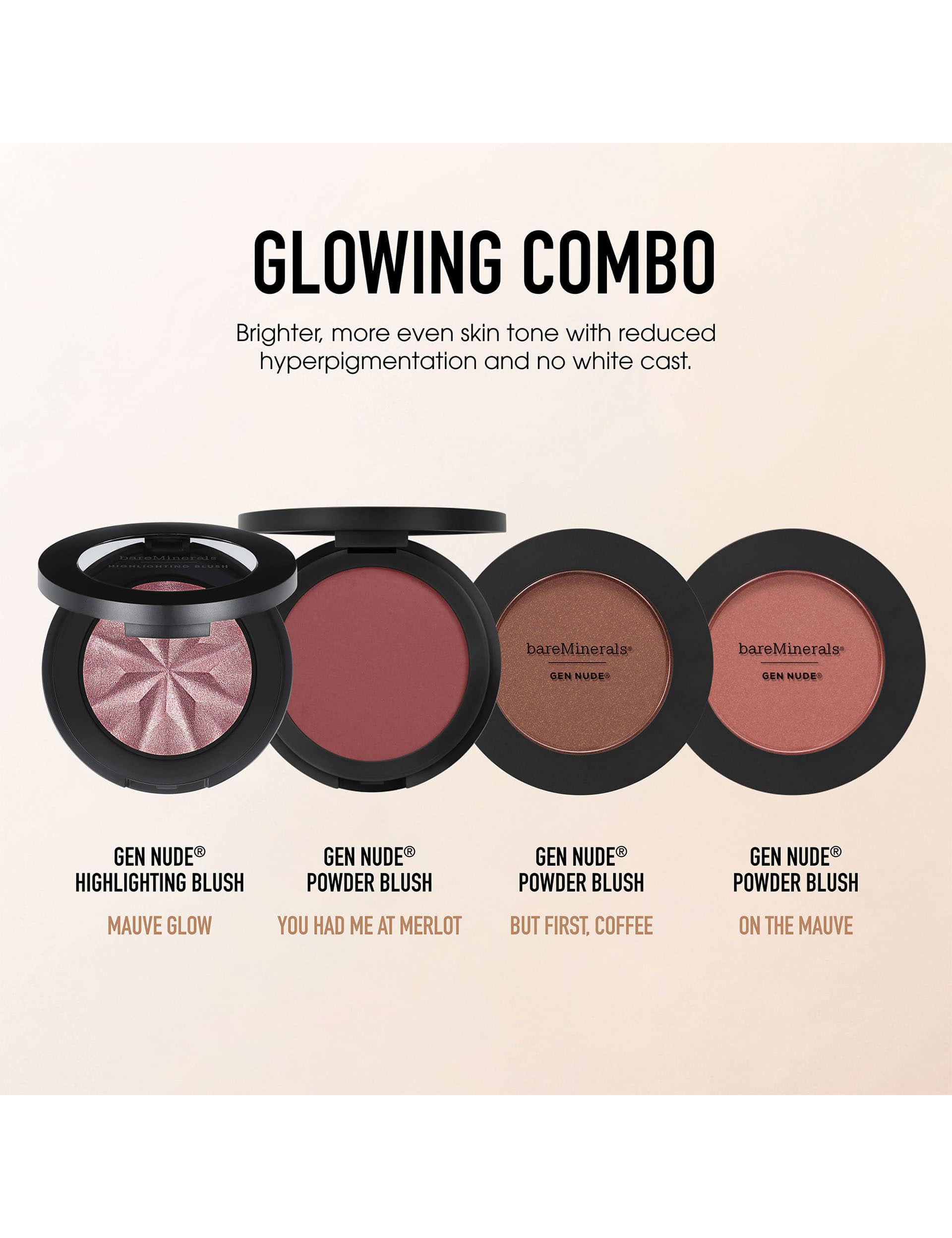bareMinerals Gen Nude highlighting blush 3.8g, UK version