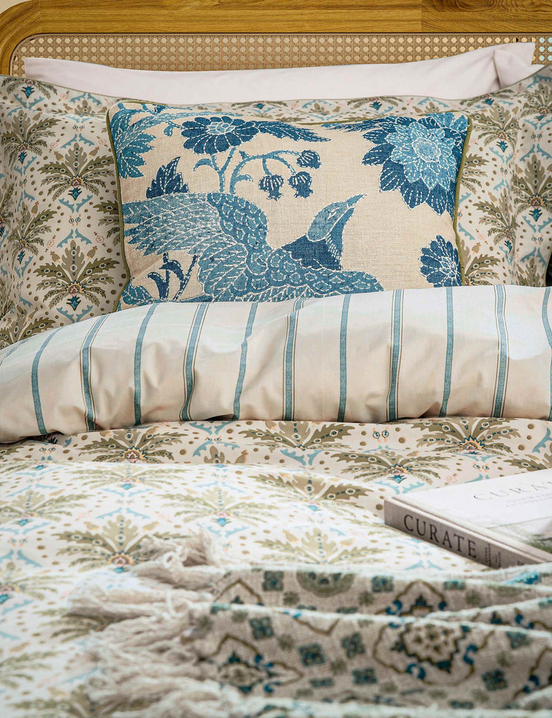Geometric palm print bedding set, imported from the UK