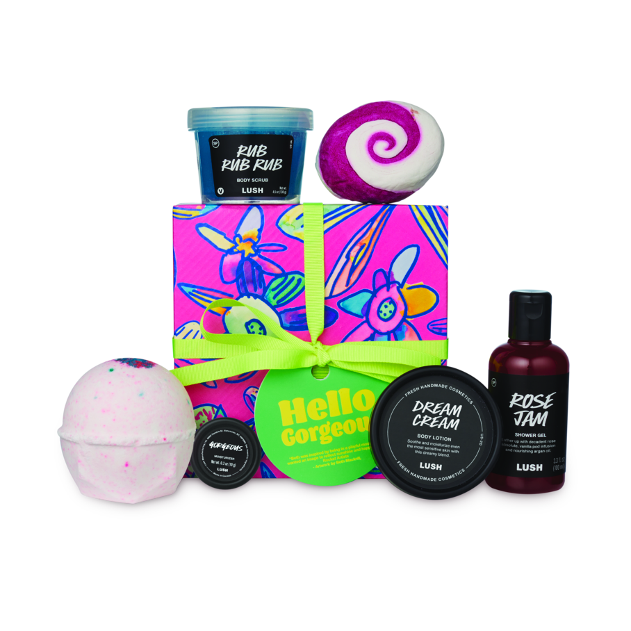 Lush Hello Gorgeous gift set with six products (British brand)