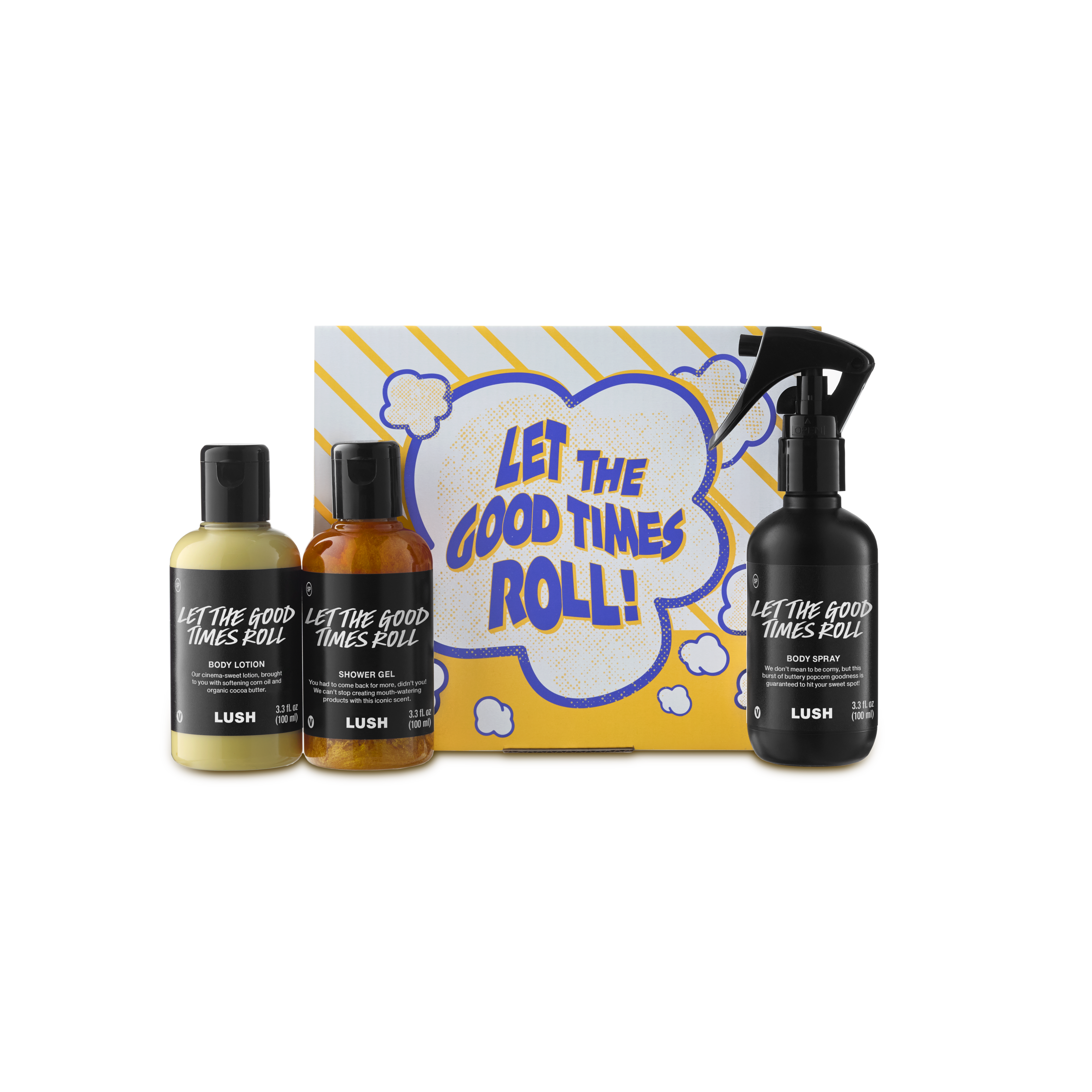 Lush Let The Good Times Roll gift set, imported from the UK