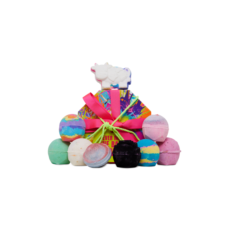 Lush bath bomb gift set with nine bath bombs (British brand)