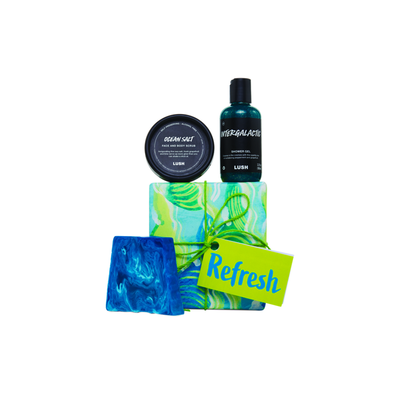 Lush Refresh Gift body care trio, imported from the UK