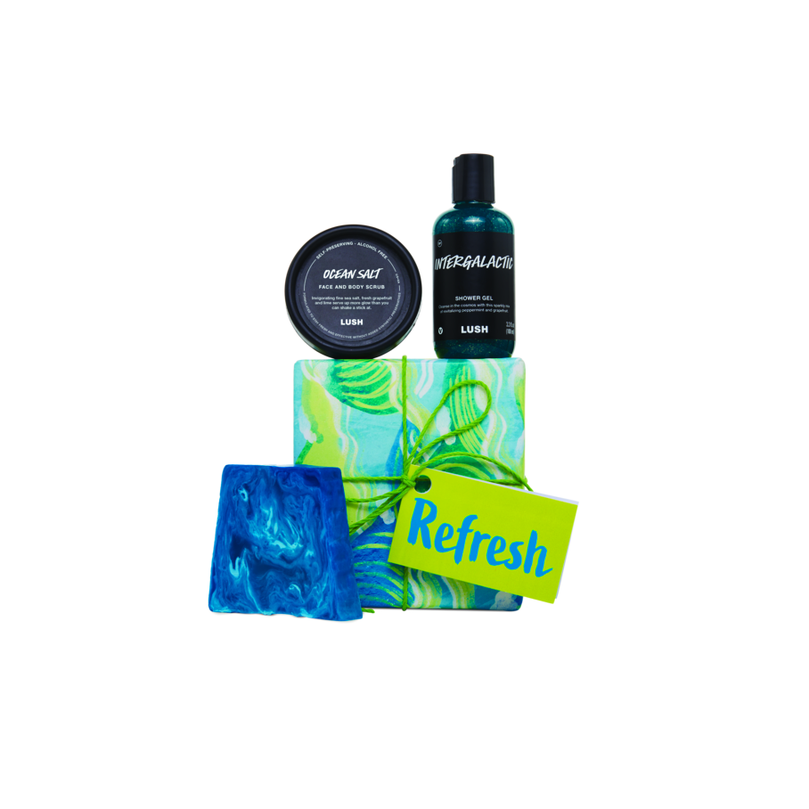 Lush Refresh Gift body care trio, imported from the UK