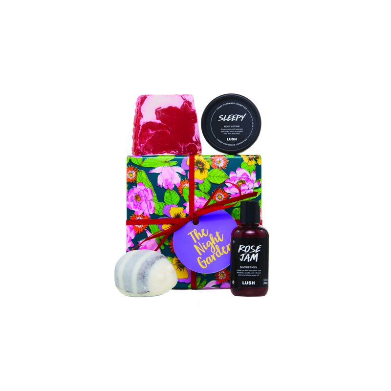 Lush Night Garden beauty gift set, imported from the UK