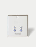 Gifting Blue Lace Agate Detail Earrings