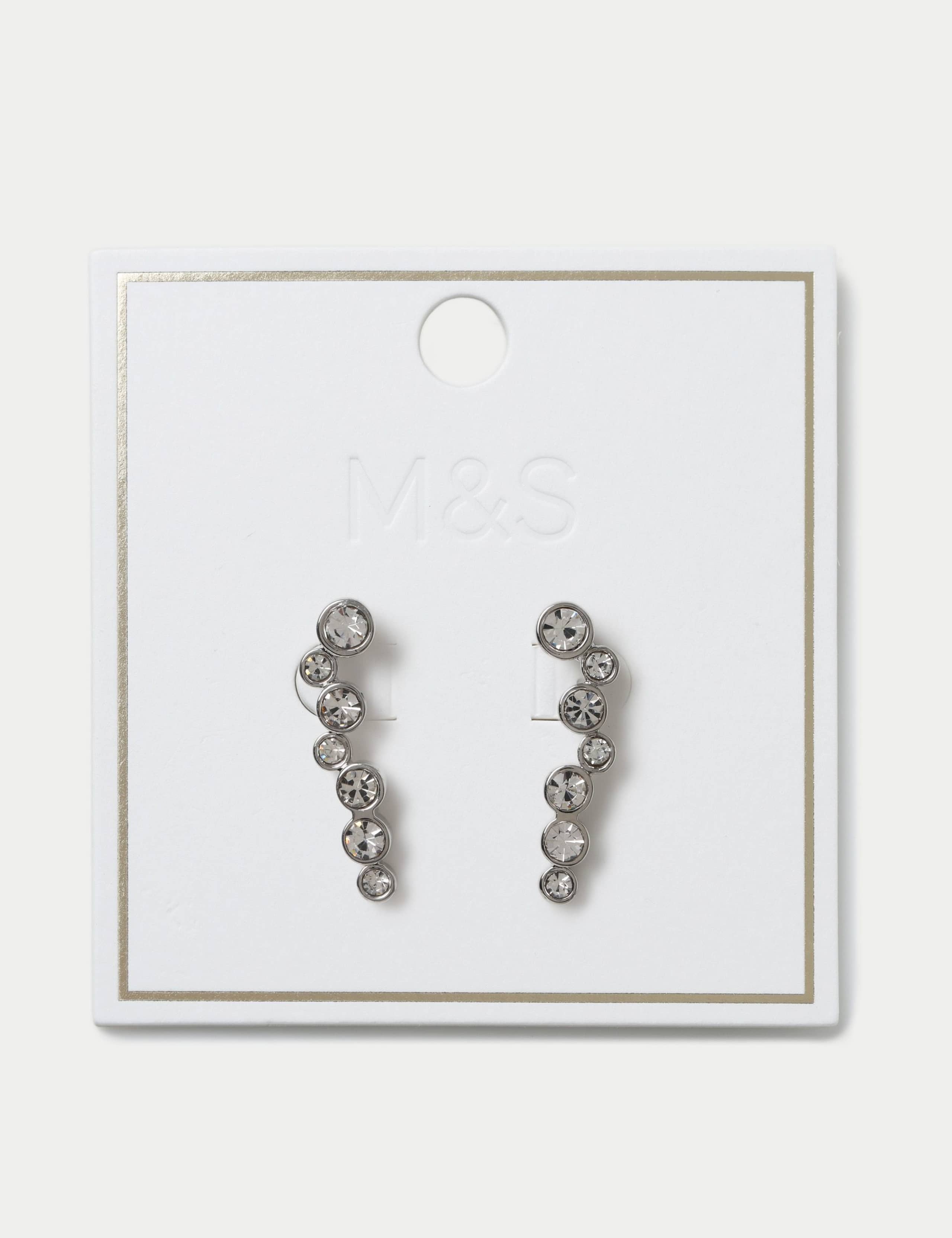 Climber stud earrings 21mm, UK version