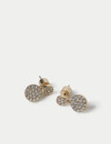 Disc Ditsy earrings drop style metal 15mm, imported from the UK