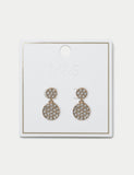 Disc Ditsy earrings drop style metal 15mm, imported from the UK