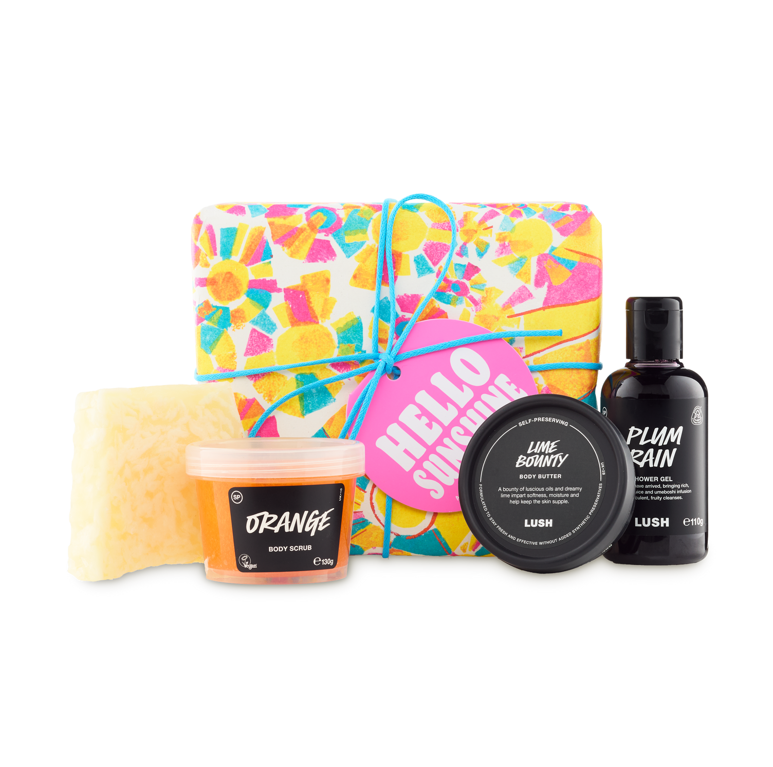 Lush Hello Sunshine gift set with four bath products - British product