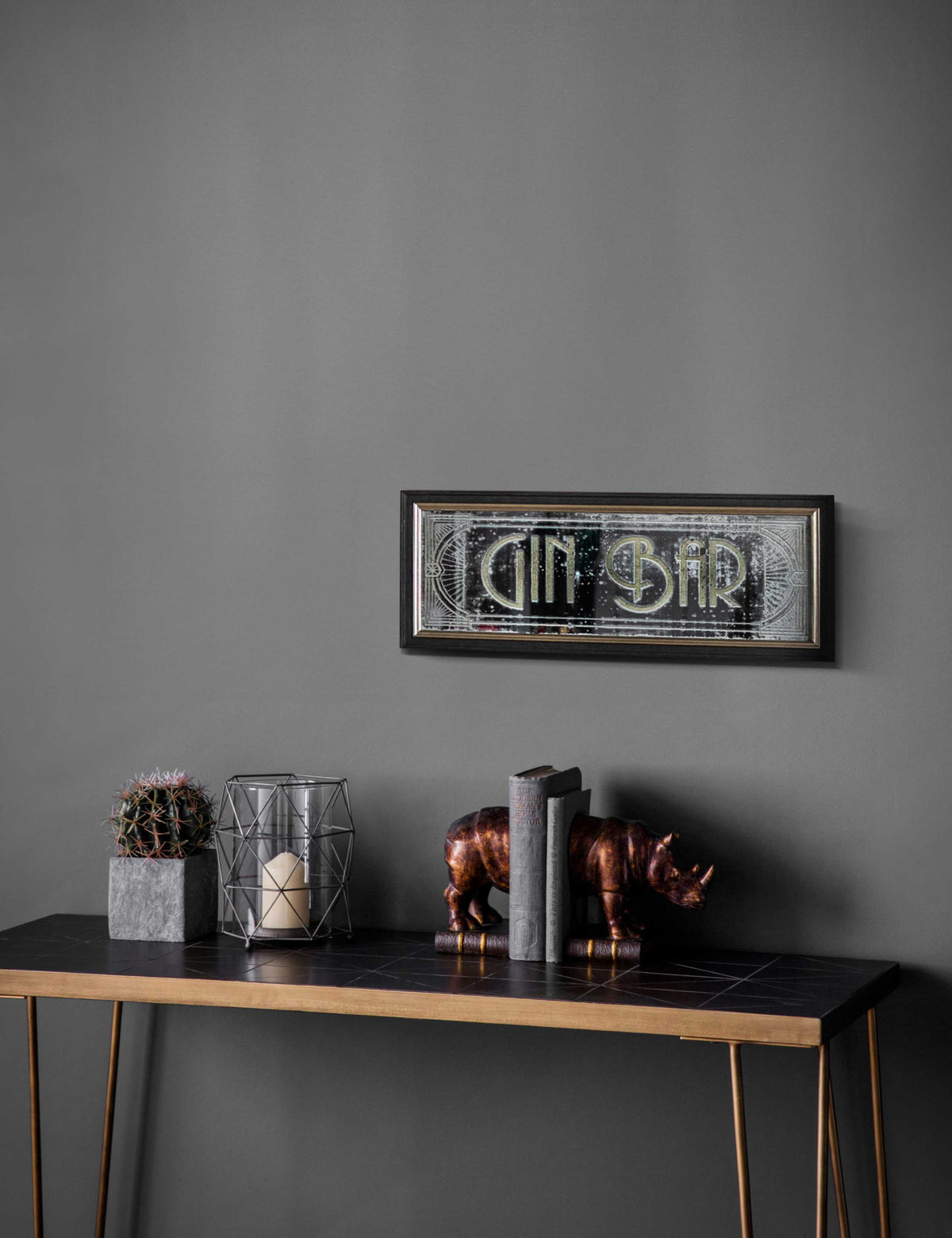Gallery Direct Gin Bar medium wall mirror, UK version