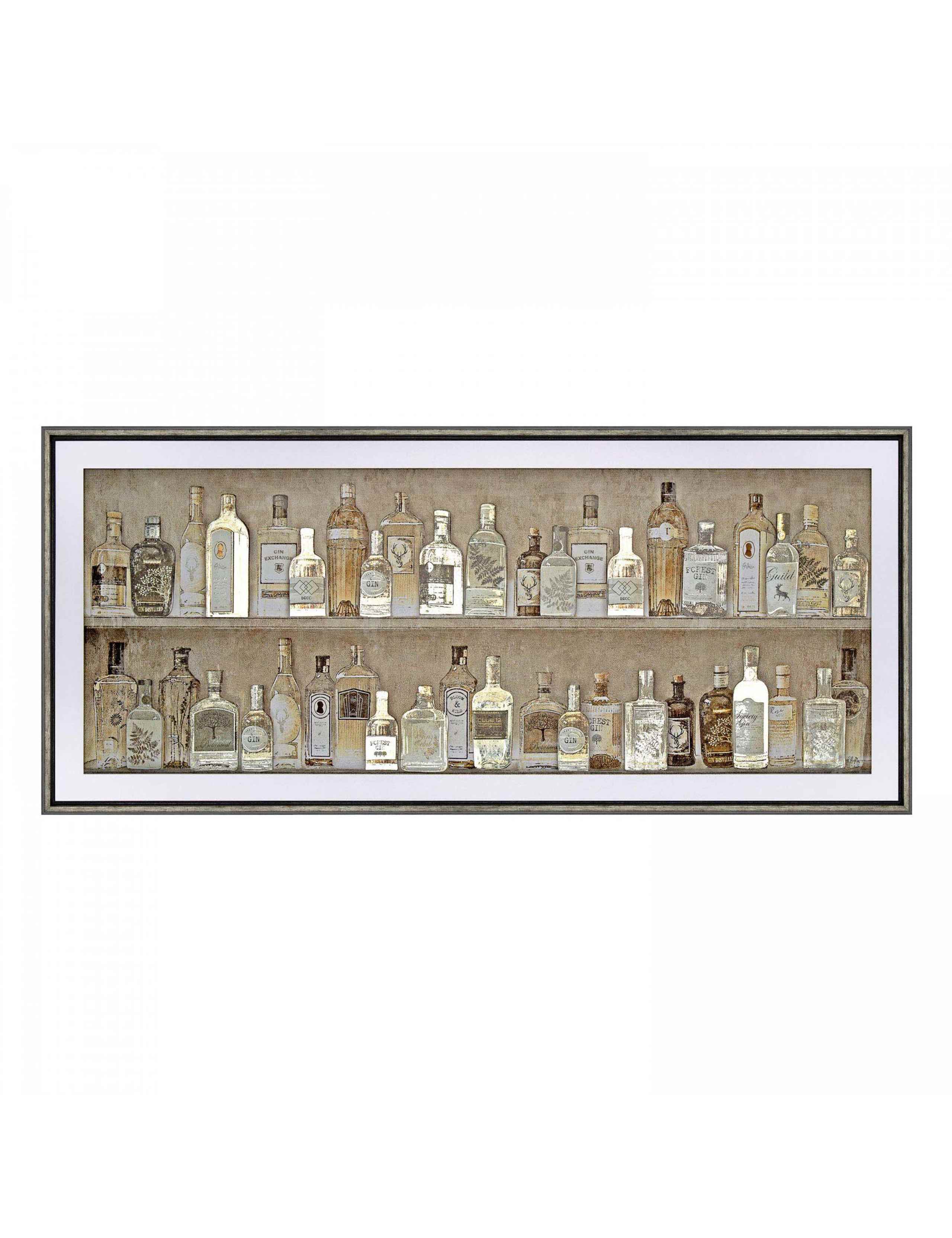 Gallery Direct Gin Collection Rectangle Framed Art 640mm x 1440mm, UK version