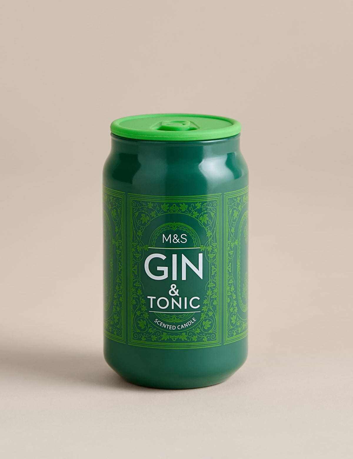 Gin & Tonic scented candle in glass jar, imported from the UK