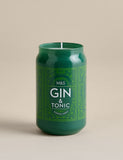 Gin & Tonic scented candle in glass jar, imported from the UK
