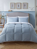 Night Lark gingham 4.5 tog coverless duvet set, UK version