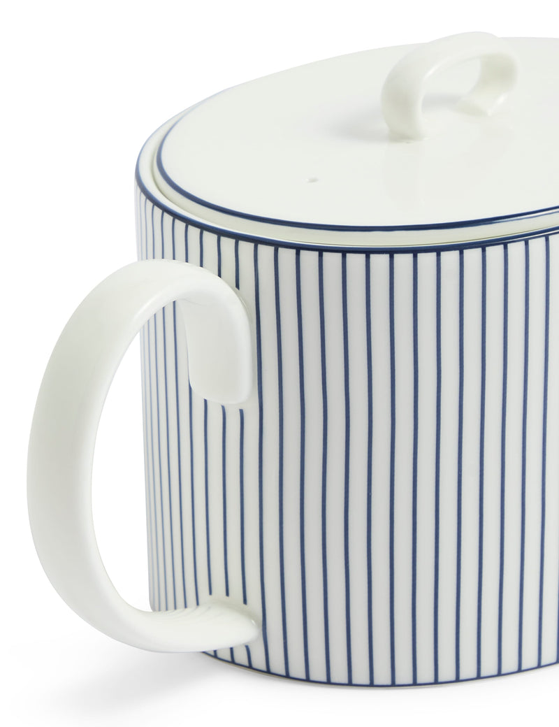 Wedgwood striped teapot 32oz fine bone china (British brand)