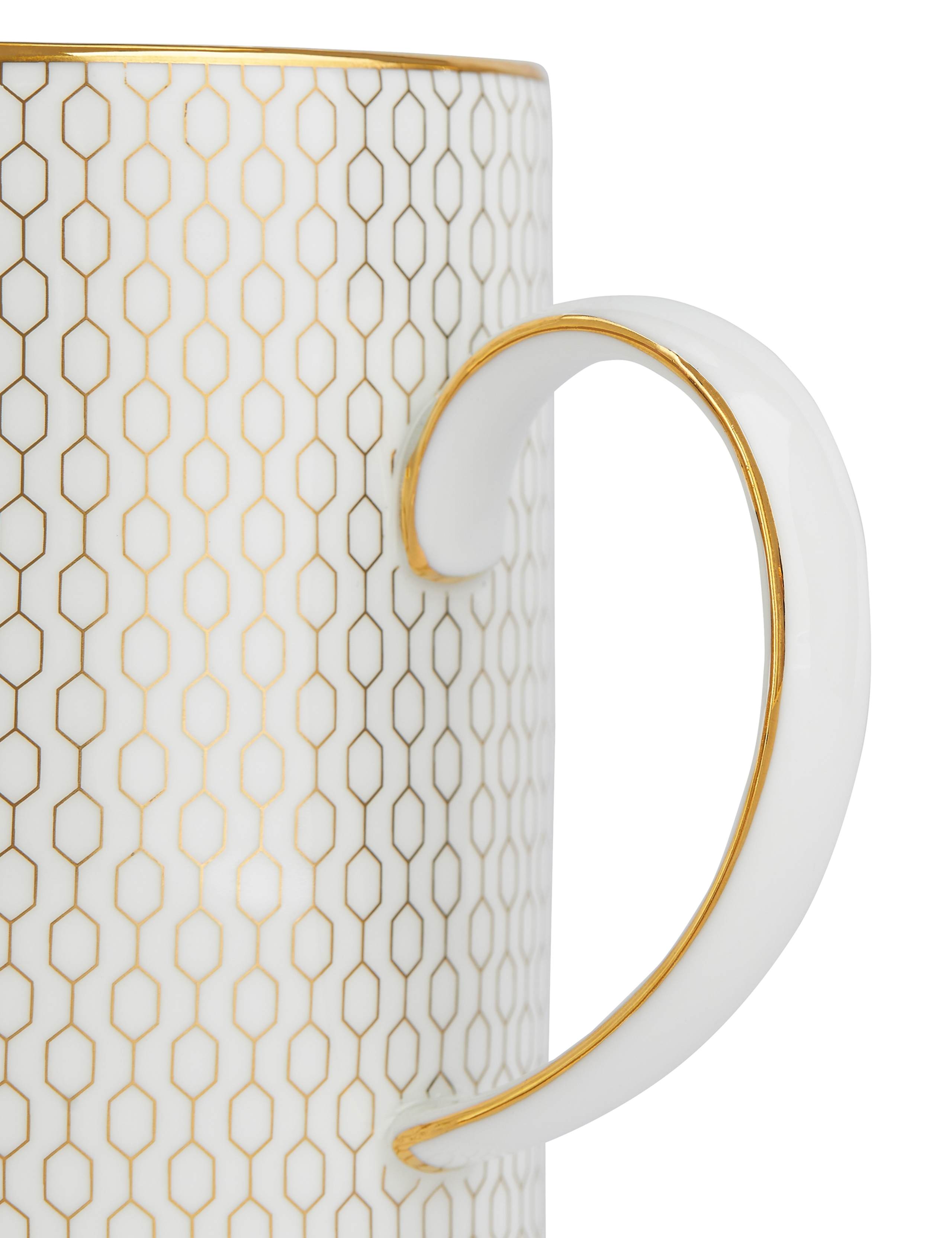 Wedgwood Gio Gold Mug fine bone china with gold trim, UK version