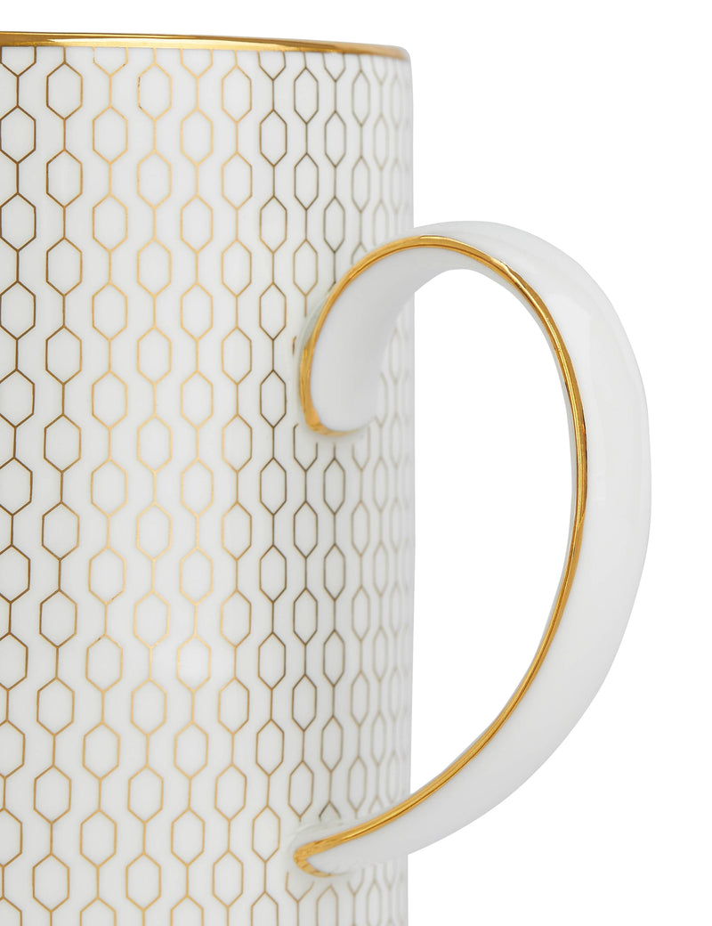 Wedgwood Gio Gold Mug fine bone china with gold trim, UK version