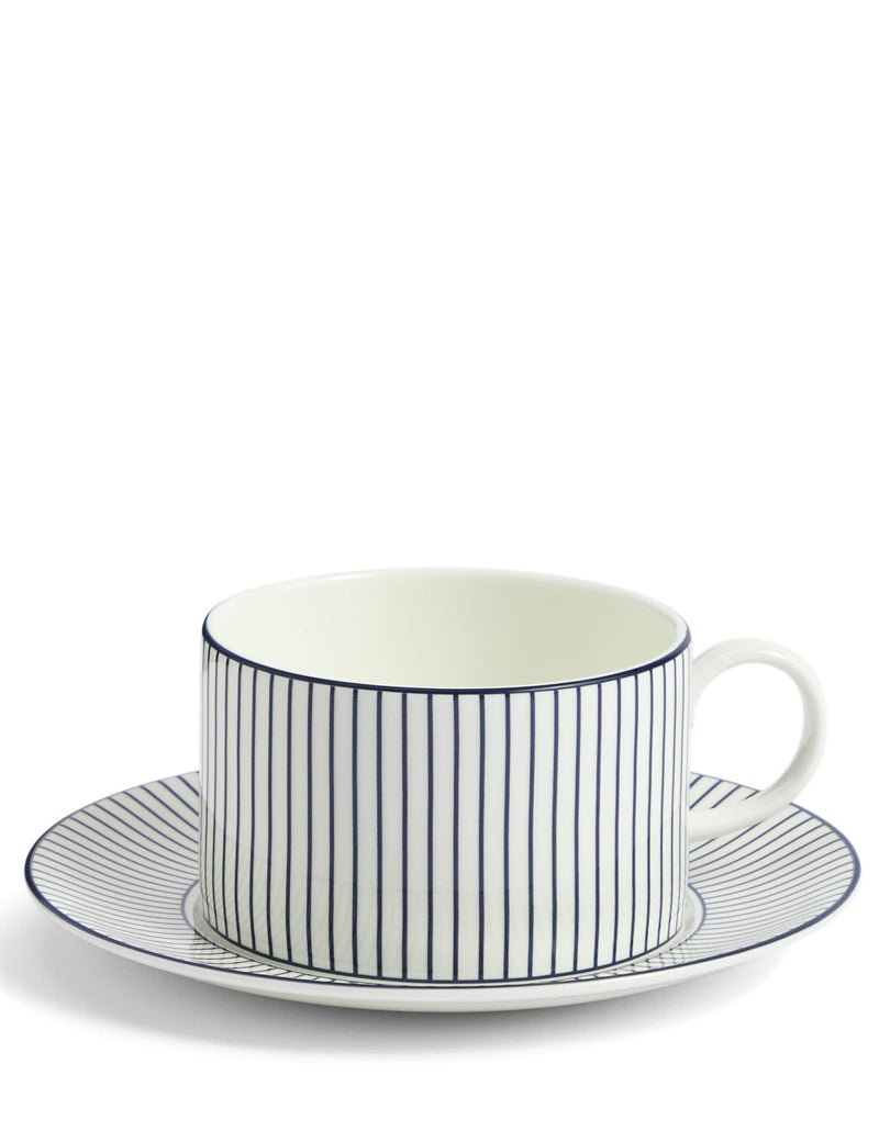 Wedgwood Gio pinstripe teacup and saucer - British product