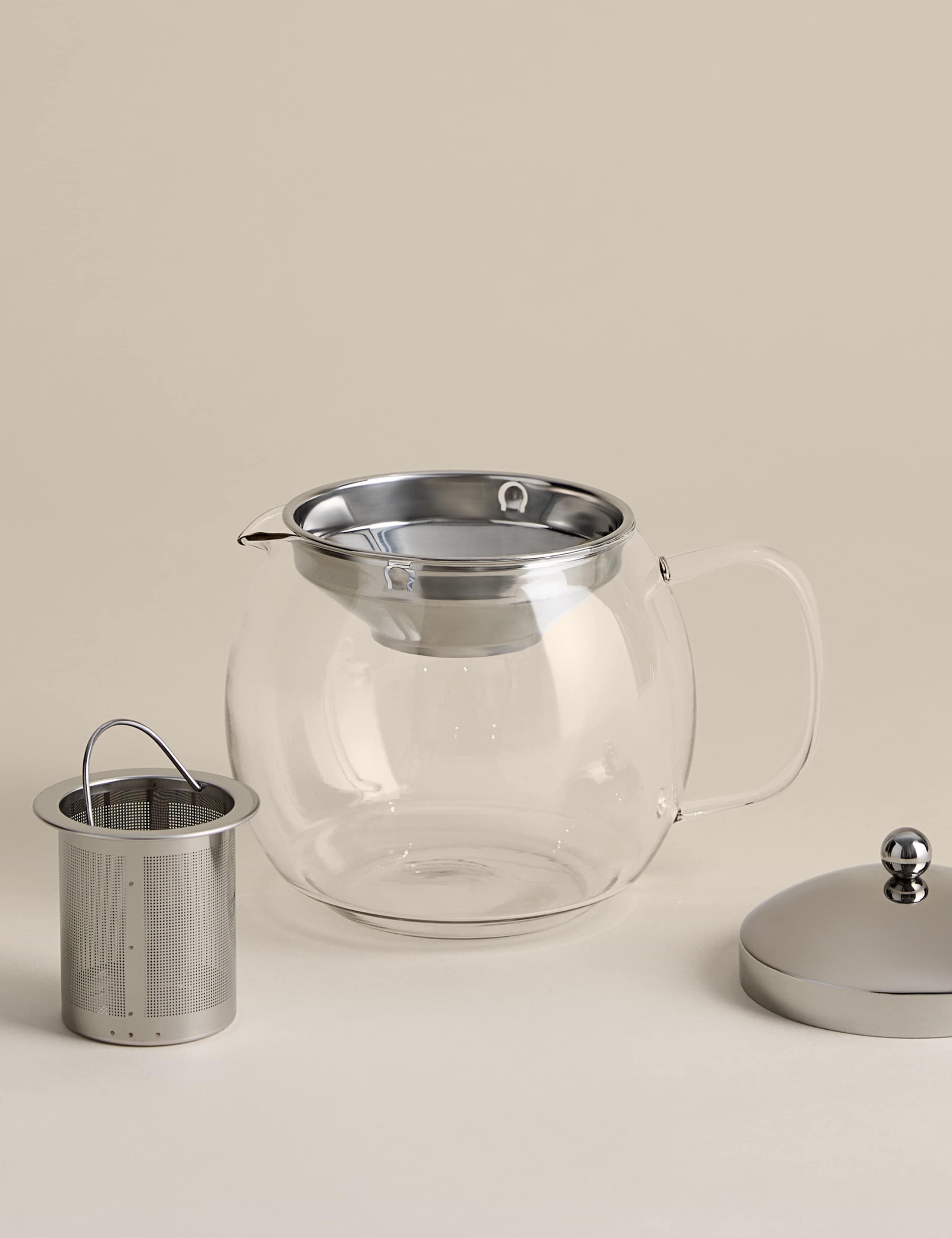 Glass infuser teapot 1.5L (British brand)
