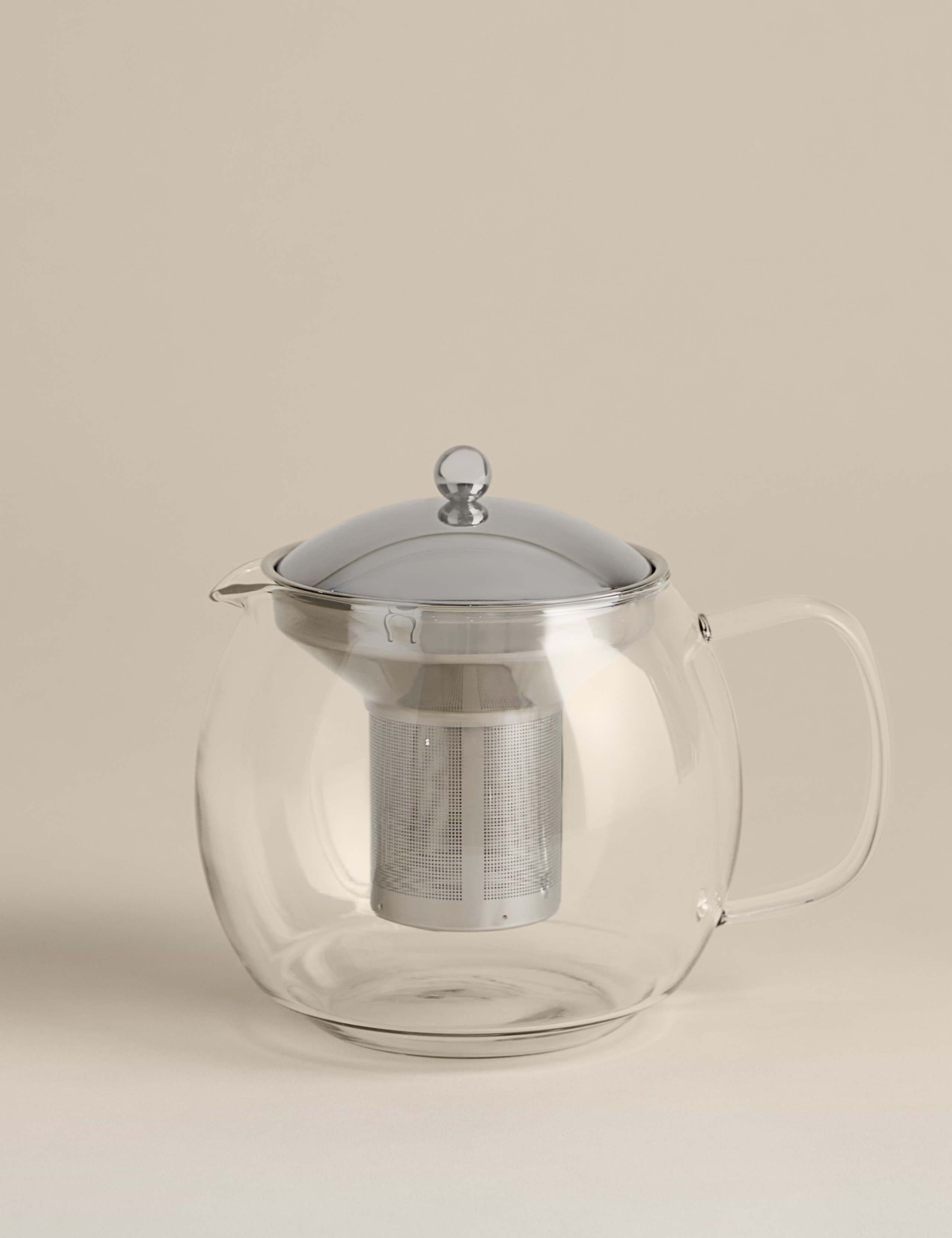 Glass infuser teapot 1.5L (British brand)