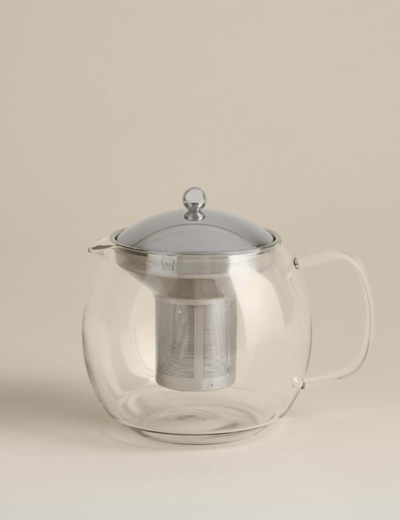Glass infuser teapot 1.5L (British brand)