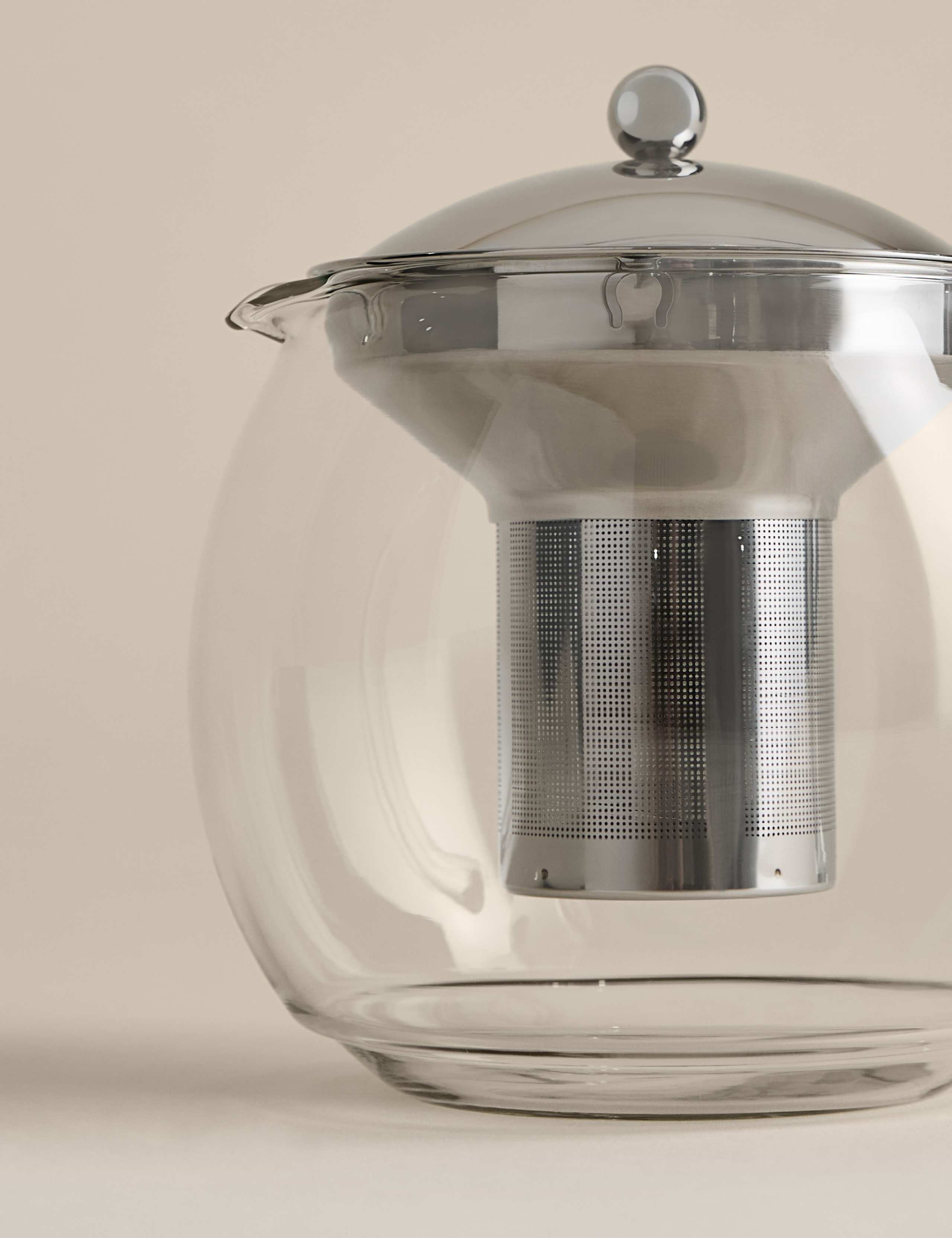 Glass infuser teapot 1.5L (British brand)