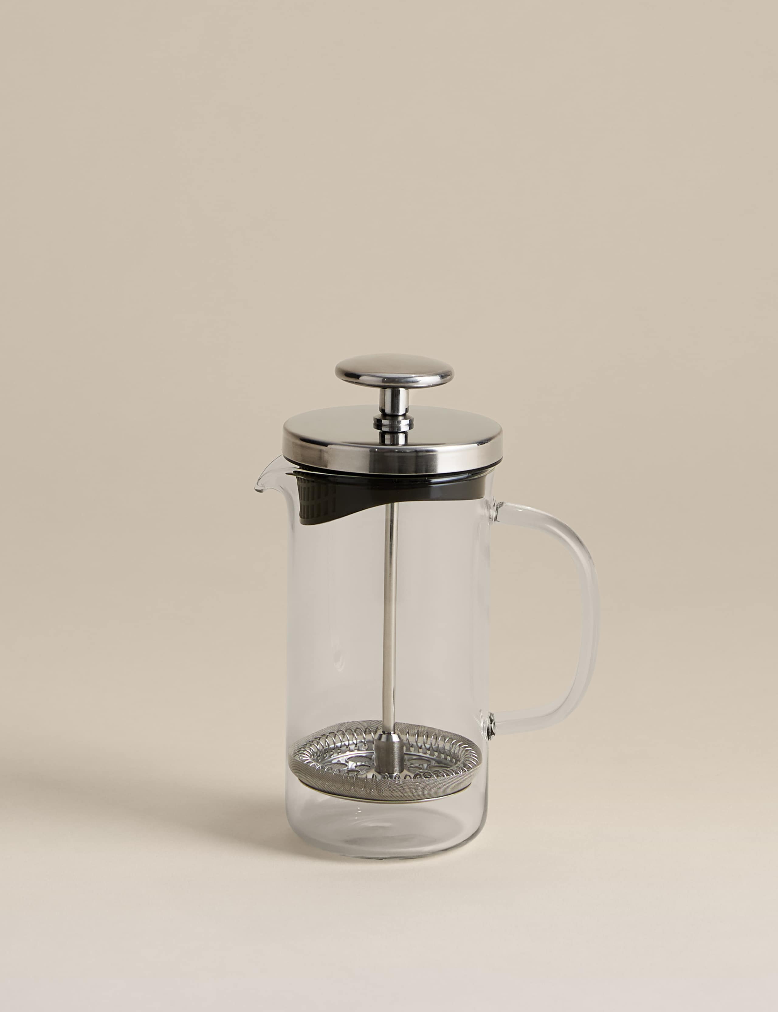 3 cup glass cafetiere with plunger, UK version