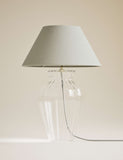 Glass fluted table lamp 54cm (British brand)