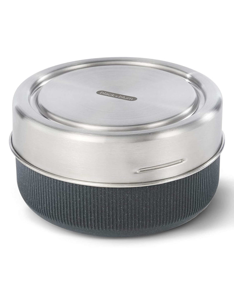 Black+Blum glass lunch bowl with wood fibre base, UK version