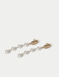 PER UNA glass pearl delicate earrings, UK version