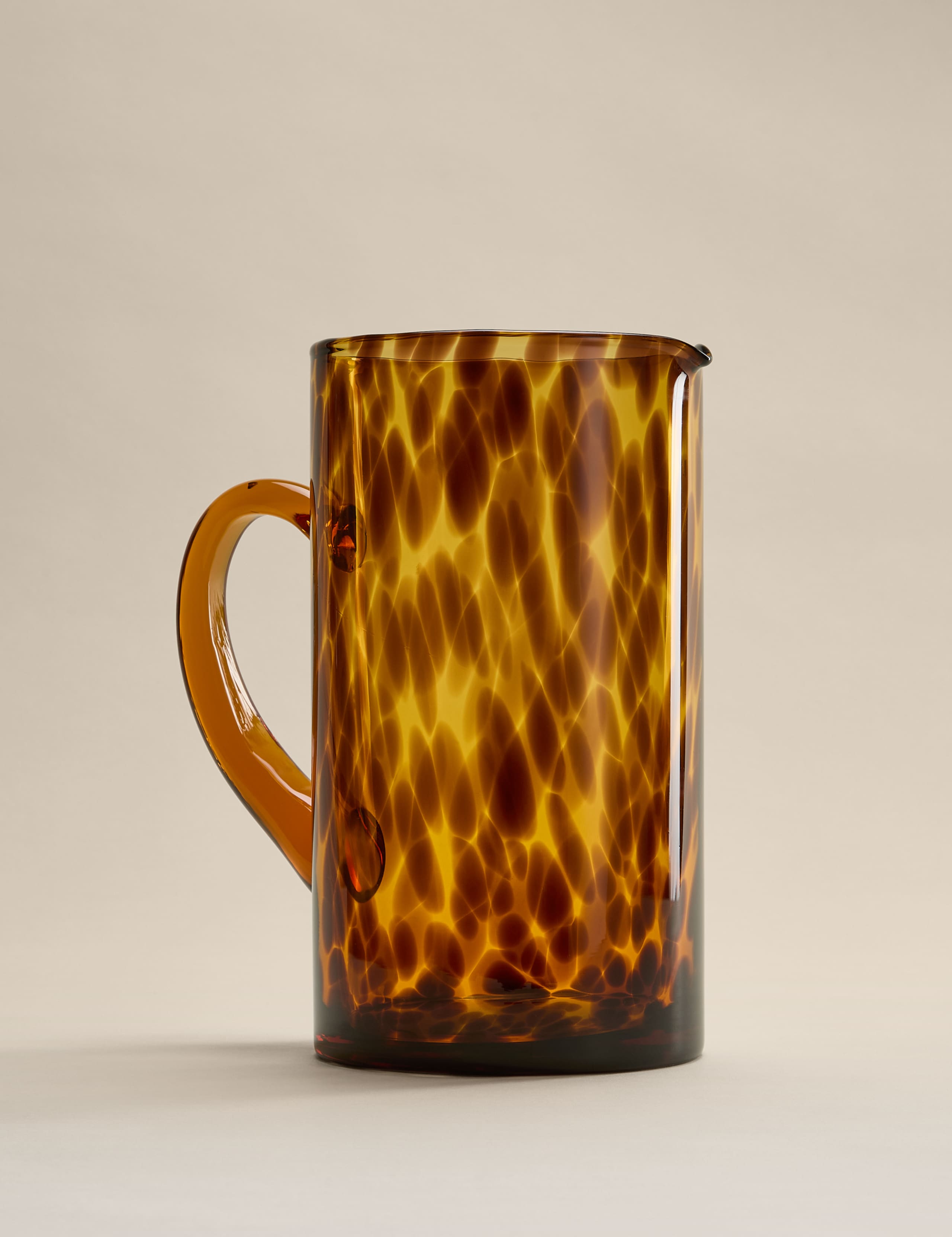 Glass speckle jug 25cm, UK version