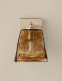 Glass wall light with hand-blown ombré shade, imported from the UK