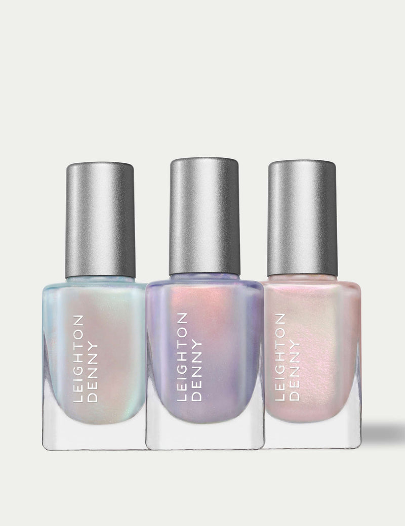 Leighton Denny Glazed Collection nail polish gift set 3x12ml (British brand)